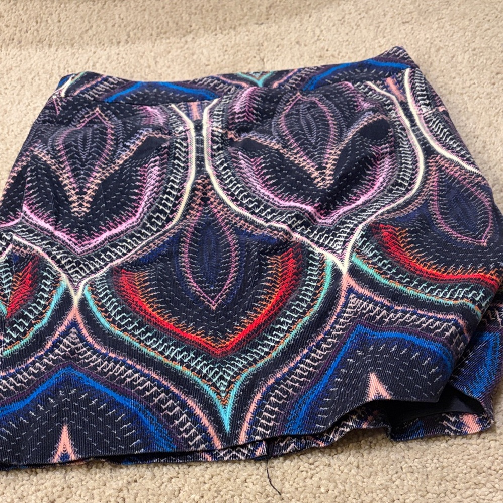Etcetera Vibrant Patterned Mini Skirt - image 3